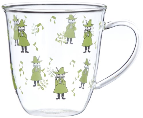 Moomin Valley Characters Snufkin Heat resistant Glass Mug Cup Made in Japan