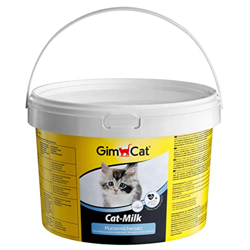 GimCat Cat-Milk, Vitamin- und nährstoffreiche Katzenmilch als Muttermilch-Ersatz für Katzen, Mit Taurin und Calcium, 1 Eimer (1 x 2 kg)