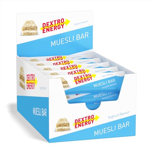 Dextro Energy Müsliriegel Joghurt | 25x35g Müsliriegel aus Getreide | Alternative zum Schokoriegel | Kohlenhydrat Riegel Hafer | Ideal für Ausdauersport