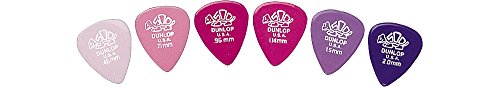 Dunlop 41r71 72 Stück Plektren für Gitarre Rosa