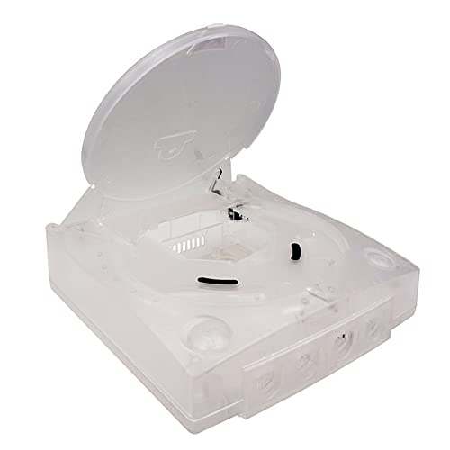 Schwamm Gehäuse Hülse Aus Kunststoff für Dreamcast Dc Retro Video Spiel Konsolen Boxen, Durchscheinend Weiß