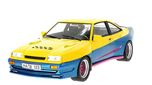 Modell 1:18 Opel Manta B Mattig, gelb/blau, 1991 MCG 18095