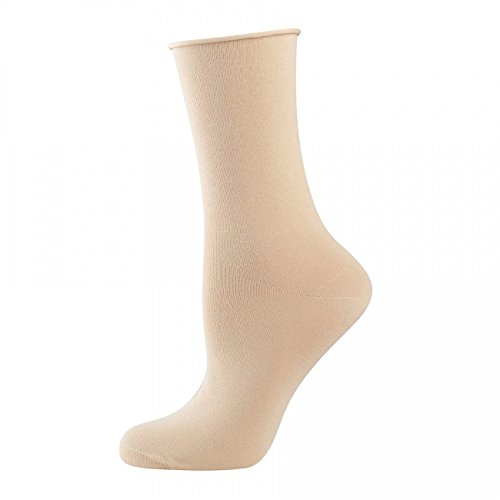 ELBEO Damen Socken Light Cotton mit Rollbund 3er Pack