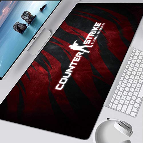BILIVAN CSGO Mauspad Counter-Strike Navi Große Gamingmatte Hyper Beast für CS GO XXL Pad Grande AWP für CSGO Gamer Mousepad PC Muismat (900 x 400 x 3 mm, 9)
