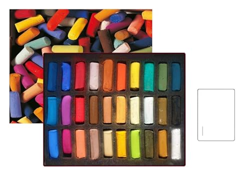 Sennelier Weiche Pastellkreiden - Box mit 30 halben Kreiden Pastel Dry 1/2 Sticks 30 PCS