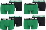 PUMA Basic Boxer 8er Pack (Amazon Green, L)