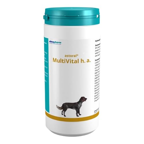 almapharm astoral MultiVital h.a. | 1 kg | Ergänzungsfuttermittel für Hunde | Bedarfsgerechte hypoallergene Mischung von Vitaminen, Spurenelementen und Mineralstoffen