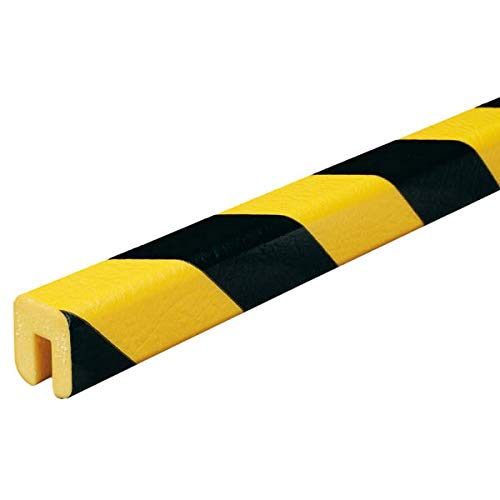 Betriebsausstattung24® Kantenschutzprofil Typ G | gelb/schwarz | zum Aufstecken | Länge: 5,0 m