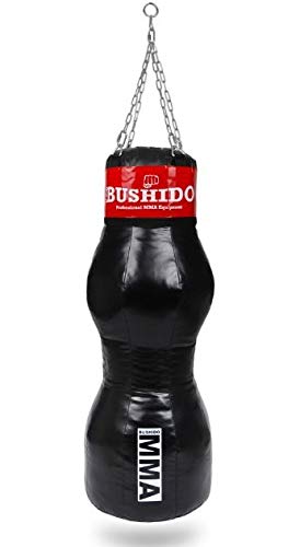 Bushido Uppercut Boxsack abgewinkelt 130 x 42 cm - 45 kg