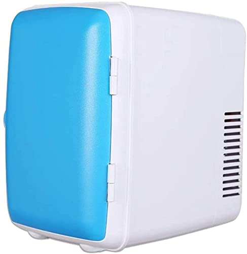 Samnuerly Autokühlschrank Mini kleiner Kühlschrank Auto elektronische Warm- und Kaltbox 4L Autokühlschrank Haushalt Einzeltür kleiner Kühlschrank/Haus und Auto mit doppeltem Verwendungszweck, Weiß