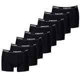 HEAD Herren Boxershorts 841001001 8er Pack, Schwarz, XL