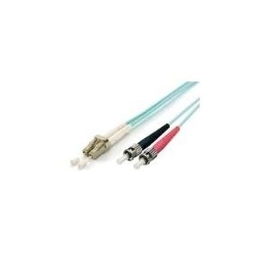 Equip - Patch-Kabel - LC Multi-Mode (M) - ST multi-mode (M) - 3,0m - Glasfaser - 50/125 Mikrometer - OM3 - Türkis (255213)