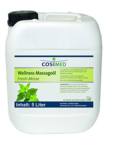 Wellness-Massageöl Fresh-Minze von cosiMed, 5 Liter