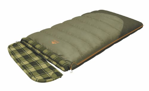 ALEXIKA Camping & Outdoor Schlafsack Siberia Wide Transformer, rechte Reißverschluss Deckenschlafsacke, grün-grau/Kariertes grün-grau, 230 x 100 cm