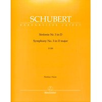 Franz Schubert, Sinfonie Nr. 3 D-Dur, Partitur (Urtext der Neuen Schubert-Ausgabe)