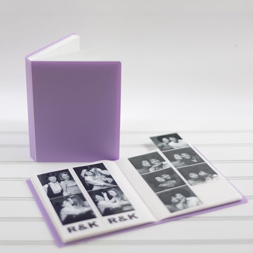 Fotoalbum, für Hochzeit oder Party, für 120 Fotoautomaten, 5 x 15 cm, zum Einschieben (5 x 15 cm, Lavendel, 1)