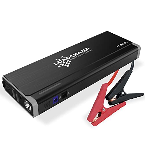 LOADCHAMP Starthilfe Powerbank 20000mAh 750A 12V Auto Starthilfe Jump Starter Starthilfefunktion Autobatterie Starthilfe