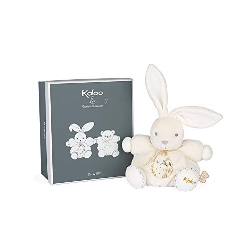 KALOO K969961 Perle-Cream Bunny Musical Patapouf-18cm, Sahne
