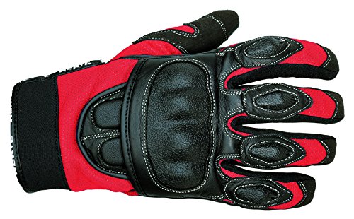 Nerve Sporty Handschuhe, Schwarz/Rot, 8