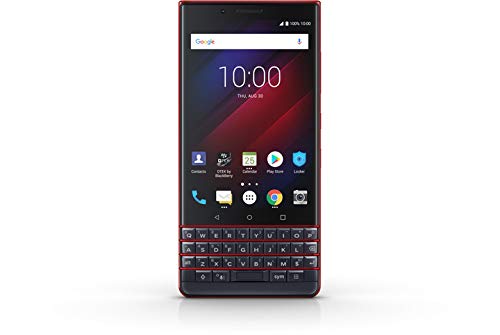 BlackBerry KEY2 LE (Lite) Dual-SIM (64 GB, BBE100-4, QWERTY-Tastatur, GSM, kein CDMA) Smartphone (Atomic Red)