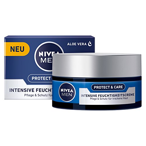 NIVEA Men, 3er Pack Intensive Feuchtigkeitscreme für Männer, 3 x 50 ml Tiegel, Original-Mild