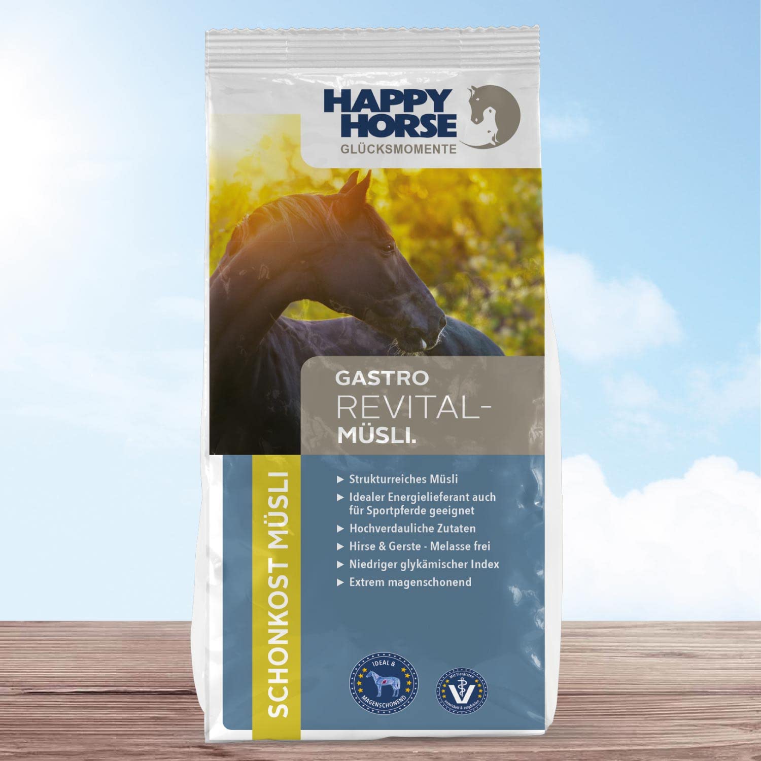 HAPPY HORSE Superfood Gastro-Revital-Müsli 14 kg | Getreide- und Melassefrei | Hervorragender Fasermix | optimale Unterstützung des Verdauungstraktes