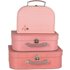 Egmont Toys E530139 - Set mit 3 Koffern, rosa Pilz, Dekoration für Kinder