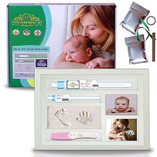 nützliche Babygeschenke | Baby Fußabdrücke Rahmen | Baby Fußabdrücke | Geschenke für Babys | Kinderzimmer
