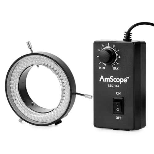amscope led-144-yk 144-led Mikroskop Ring Licht mit Adapter