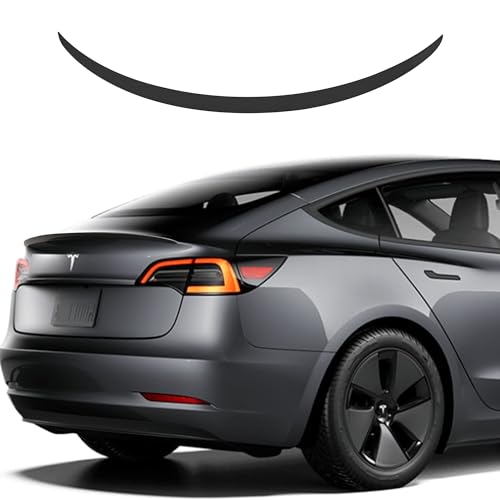 Tesla Modell 3 Spoiler Original Heckspoiler Flügellippe für 2019–2023 Tesla Model 3 Zubehör (Glänzend Schwarz)