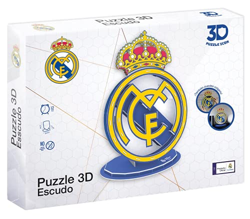 ELEVEN FORCE 14818 EF-14818 Puzzle Wappen 3D Real Madrid CF, bunt