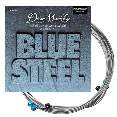 DEAN MARKLEY BLUE STEEL BASS GUITAR STRINGS NPS XMED 4STR 50-110