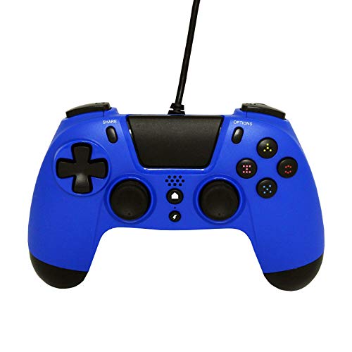 Gioteck PS4 Controller, kabelgebunden, Klinkenstecker, 5 mm, Blau