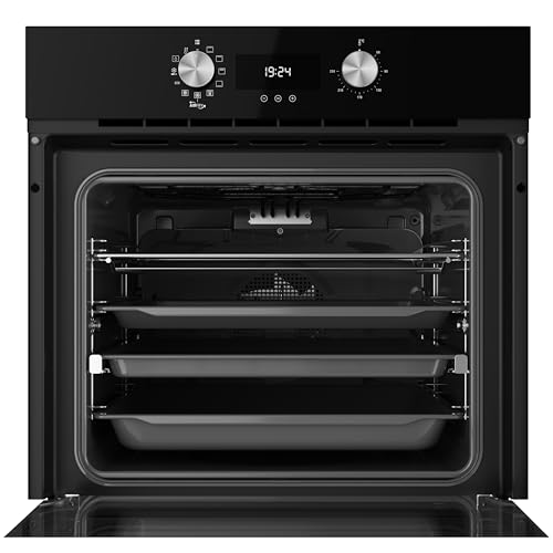 TEKA Multifunktions-Backofen – Ofen und AirFryer mit 9 Kochfunktionen, knuspriges Frittieren mit Heißluft und ohne Öl, Einbaugerät – 60 cm, 70 Liter, Schwarz
