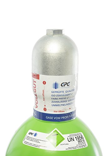 Schutzgas 18/20 Liter Flasche/Schweißgas zum MAG Schweißen/Mischgas 18 - NEUE Gasflasche (Eigentumsflasche), gefüllt mit CO2 (18%) & Argon (82%) / 10 Jahre TÜV ab Herstelldatum- Globalimport