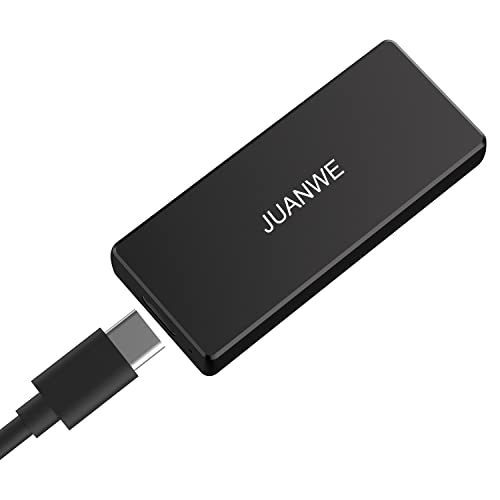 JUANWE 500GB Externe SSD Festplatte USB 3.1 Type C Mit 430 MB/s Schnelles Lesen 500 GB Solid State Drive Externer Speicher Tragbares Kompatibel für PC, Laptop, Notebook, PS4, Xbox, Android Handy