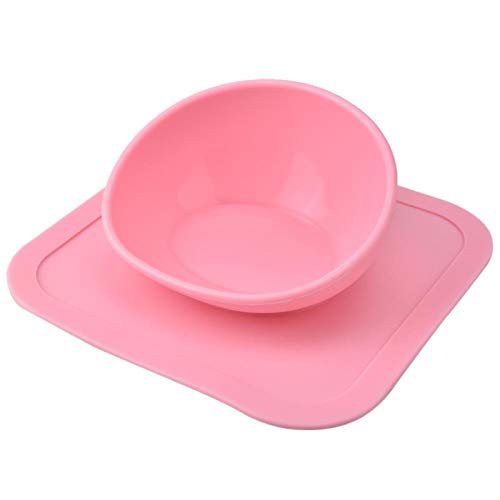 SALUTUYA Pet Bowl, Silica Gel Material, für Hunde und Katzen, Pet Watering Tool(Pink)
