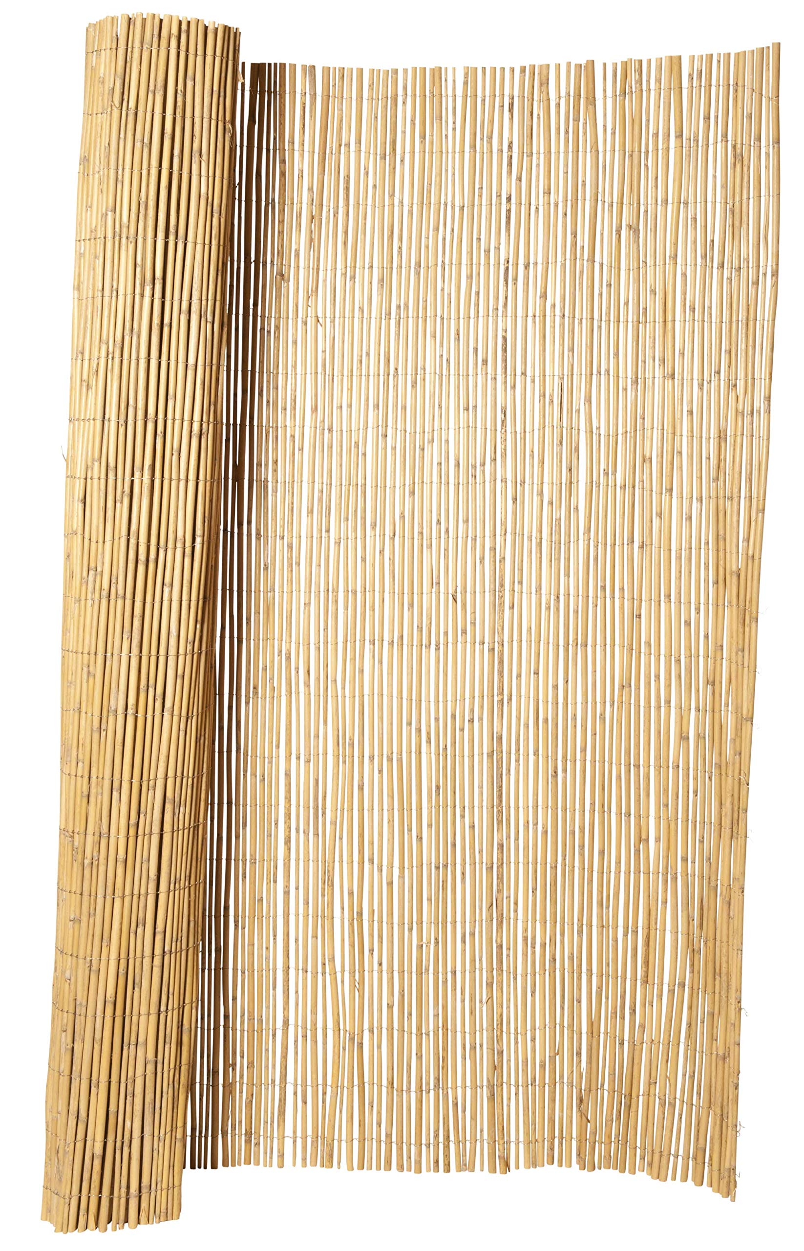 Hiss Reet® Bambus Sichtschutz, Bambusmatte I Perfekter Windschutz & Sichtschutz für Balkon, Zaun & Garten I Verschiedene Größen (100 x 300 cm)