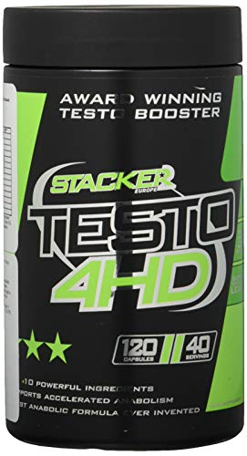 Stacker2 Testo-4HD Testosteronproduktion Testosteron Fitness Diät Muskeln Bodybuilding 120 Kapseln