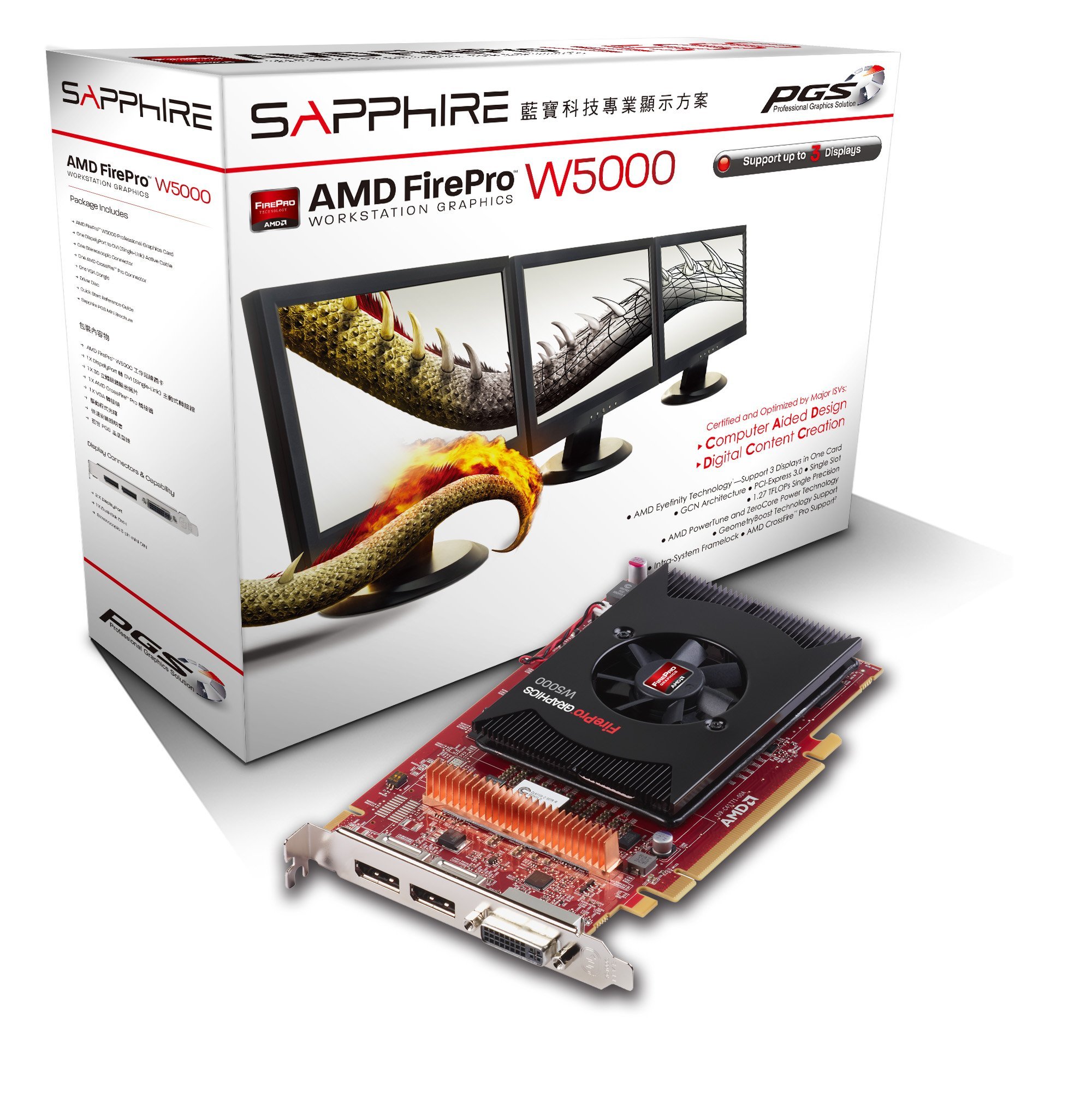 Sapphire FirePro W5000 2048MB 100-505792 PCI-E 3.0
