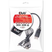 Club 3D SenseVision Multi Stream Transport (MST) Hub CSV-6200 - Video-Verteiler - 2 x DisplayPort - Desktop