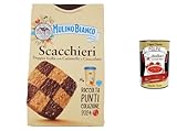 6x Mulino Bianco Scacchieri Kekse Doppelter Mürbeteig mit Karamell und Schokolade 300g, biscuits cookies + Italian Gourmet polpa 400g