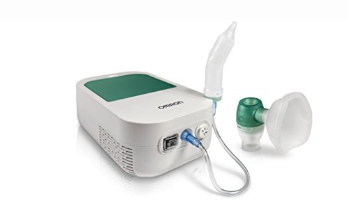 Omron DuoBaby Kompressor Inhalationsgerät, mit auskochbarer Silikon-Kindermaske und Nasensauger