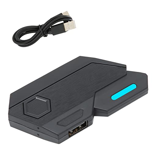 cigemay Tastatur-Maus-Konverter mit 3 USB-Anschlüssen 1 USB-C-Anschluss, Bluetooth 5.0 Handy-Tablet Game Throne Tastatur-Maus-Adapter-Konverter Kompatibel mit IOS, Plug and Play
