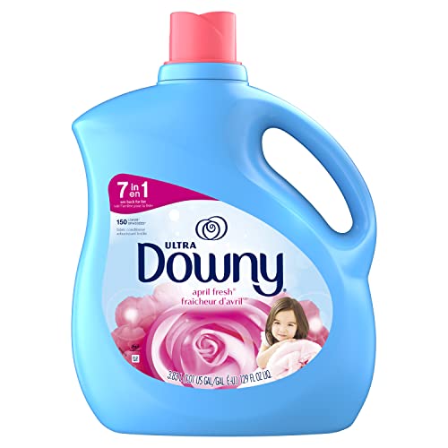 Downy Ultra Fabric Softener April Fresh Liquid, 150 Loads, 129-Ounce (Pack of 4) (japan import)