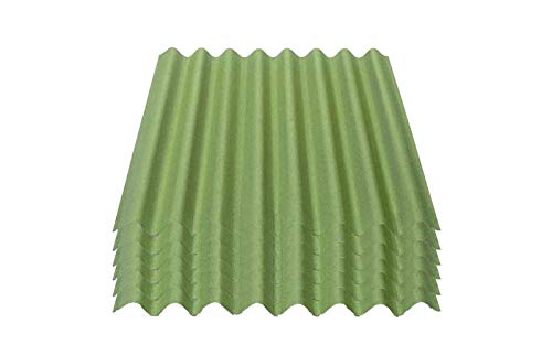 Onduline Easyline Dachplatte Wandplatte Bitumenwellplatten Wellplatte 6x0,76m² - grün