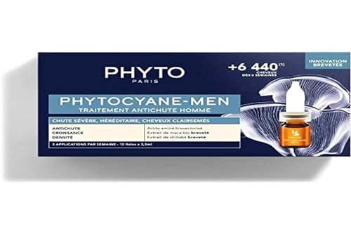 PHYTO CYANE-MEN tratamiento anticaída hombre 12 x 3,5 ml