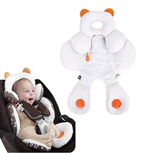 Baby-Hauptkörperstützkissen Kissen mit Extra Soft Organic Cotton 2-in-1-Autositz Kinderwagen