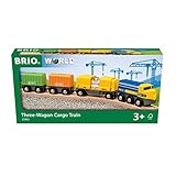 BRIO 33982 - Güterzug mit DREI Waggons