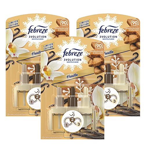 3 x Febreze 3 Volution Vanille Nachfüller je 20ml für Lufterfrischer